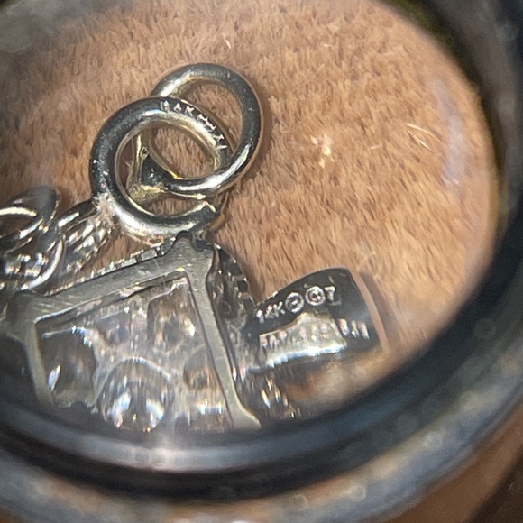 Solid 14K White Gold Designer Endless Diamond Natural Pendant Chain Necklace - Picture 16 of 17